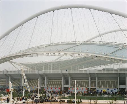 Athens Olympic Sports Complex for the 2004 Olympics, by Santiago Calatrava.