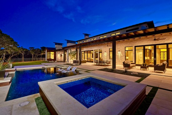 Rear Elevation @ Dusk~