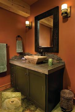 Bathroom faucets were fit with low-flow aerators.