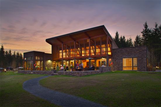 The Post, the visitor center for Newland Communities' new Tehaleh community in Washington State, has been a gathering spot since before the community opened.