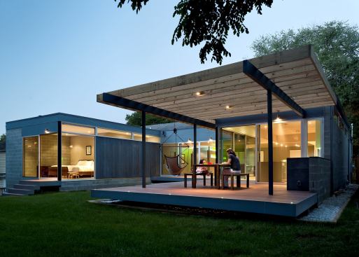 Renovated yard and added terrace.