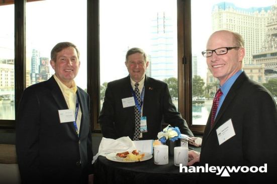 Drees Homes' David Drees and regional president Rex Gordon, and HomeAid CEO Peter Simons
