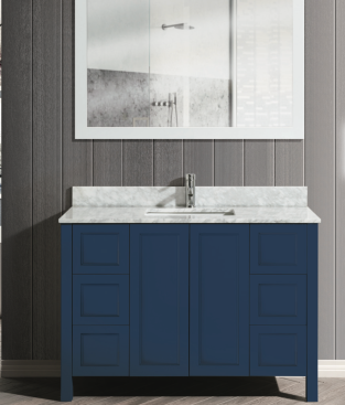 Lenova's 48-inch Manhattan Vanity in Blue Danube