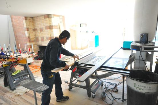 Our milling operation took up the whole family room! We love our Sawstop.