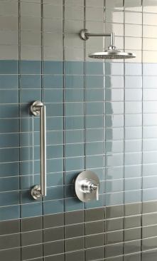 Arris grab bar in brushed nickel.
