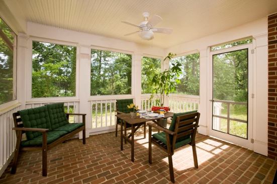 Each home features a screened-porch in the rear.
