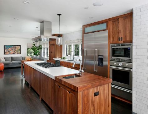 2013 Grand Winner, Kitchen in Remodeled Home, over 3,000 square feet: Crosby Kitchen, Hillsborough, Calif. Designed for a food blogger to work by day and entertain by night, this kitchen is chockablock with smart ideas.