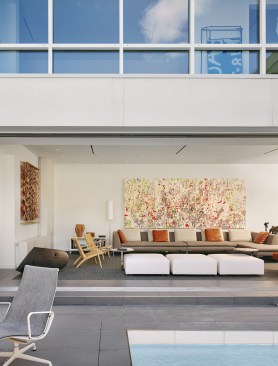 View of Living Room from the Courtyard
