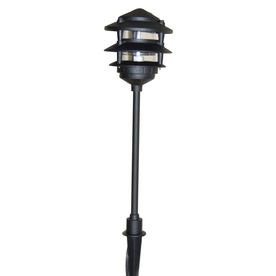 The low-voltage Portfolio path light costs so little there’s no excuse for neglecting your landscape design. Priced at $14, the fixture has a metal body and a plastic lens. www.lowes.com.