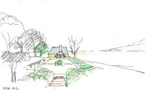 James Monroe's modest home at Ash Lawn benefits form cooling breezes and shade, demonstrating that the best sustainable features are free.