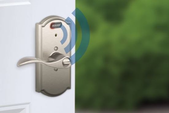 Security Measures  Three different security settings allow the Schlage Alarmed Lock to provide peace of mind for homeowners.&nbsp;Users can select alert settings with alarm modes that have a similar volume to a standard smoke alarm. The Activity Alert sounds two short beeps every time the door opens or closes, while the more sensitive Tamper Alert sounds a 15-second alarm when the doorknob or lever is disturbed (ideal for overnight use). Finally, the Forced Entry alert sounds a shrill, steady siren at first impact and will continue for three minutes when a significant force pushes against the door. The easy-to-install units are battery operated and available in Schlage’s most popular styles and finishes. 
Schlage. www.alarm.schlage.com. 
—L.H.