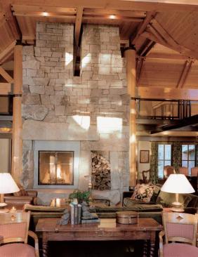 A combination of timber framing and steel beams forms the house's sturdy structure.