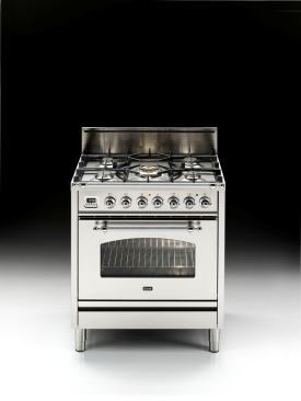 Designed for small spaces, the company’s Majestic ranges now come in 24- and 30-inch all-gas models. Both units feature one 15,500 BTU and two 10,500 BTU Rapid Burners, and one or two 7,000 BTU Semi-Rapid Burners. A full-size warming drawer is standard. Seven colors are available. 
www.ilveappliances.com.