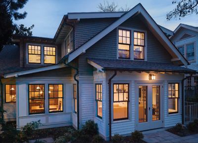 The finished product now fits the neighborhood—and satisfies the family's need for updated systems and rooms that really work.