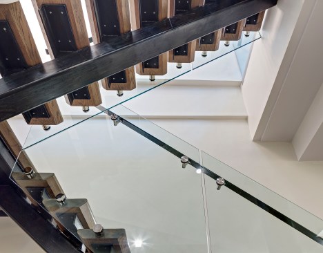 Detail of Interior Staircase, Noho Duplex, New York City