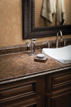 If wood is out of reach, laminate is still a good (and affordable)&nbsp;deal. And with new advancements such as high-definition printing and innovative edge treatments, laminate offers much more attractive options than the old days. 
www.vtindustries.com.