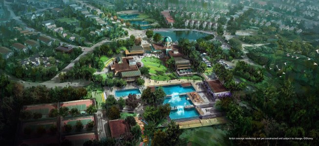 Aerial rendering of Asteria, a new Storyliving by Disney community recently announced in North Carolina.