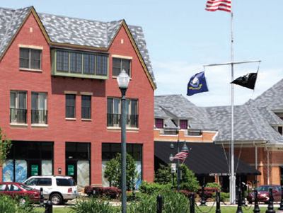 In contrast to the sterile strip malls marooned on asphalt islands across the country, The Glen Town Center remembers a more graceful era of downtown shopping districts, one in which houses, department stores, theaters, and greenswards commingle to create an enticing sense of place.