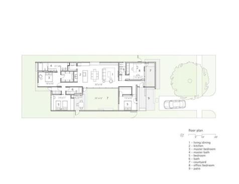 The+home+is+built+around+a+courtyard%2c+so+inside-outside+connections+are+at+the+heart+of+the+plan.+The+master+bath+reinforces+the+inside-outside+idea.+