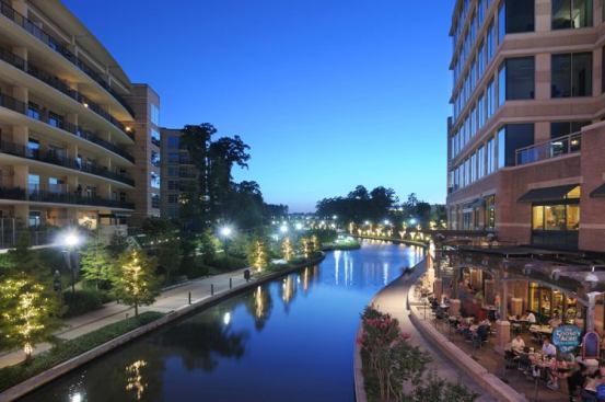 The Woodlands Houston  The Woodlands Development Co.  2009 net sales: 633  Conceived in the 1970s before environmentalism was cool, The Woodlands has, for decades, remained steadfast in its vision to embrace nature and offer an alternative to sprawl.&nbsp;Now 35 years old, the venerable master plan includes 116 forested parks and 185 miles of hiking and biking trails on nearly 8,000 acres of protected green space--stretches of which are adorned with public art, pavilions, playgrounds, waterways, wildflower meadows, and butterfly habitats. Its ninth village, Creekside Park, includes a 1,700-acre nature preserve that earned The Woodlands Development Co. a corporate conservation leadership award from the Nature Conservancy of Texas. 
