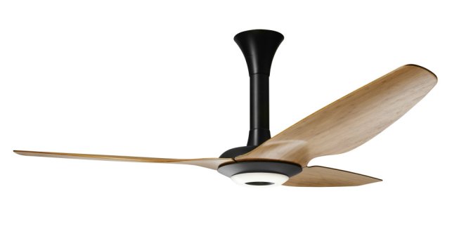 Big Ass FansHaiku ceiling fans now include SenseME technology, which saves energy by turning the fan on or off when people enter and exit and adjusting fan speed according to the temperature and humidity. Haiku also can connect with the Nest Thermostat to set temperatures based on the fan’s cooling power. In addition, the high-efficiency motor makes Haiku the top ranked energy-efficient ceiling fan by Energy Star. 