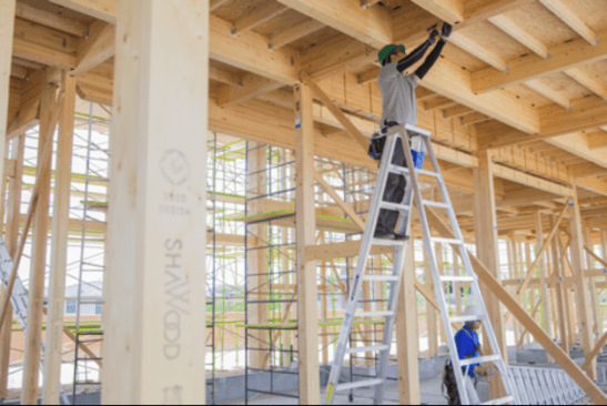 Timber-framing with CLT.