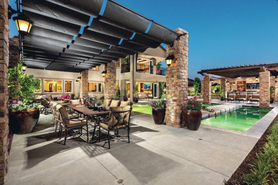An exterior view of a Sorrento Collection home at Toll Brothers' Amalfi Hills.