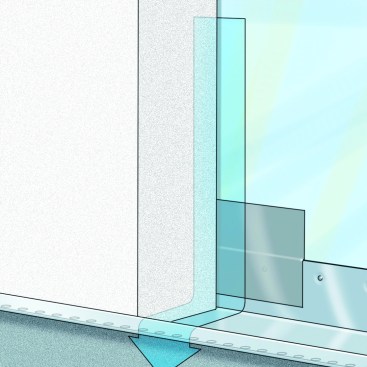 3. The Insulation Layer
Continuous insulation is the big energy advantage of EIFS. Expanded polystyrene insulation can be adhesively attached or fastened with screws and washers. After the insulation is on the wall, it gets rasped to make a uniform surface that will bond well to the acrylic-modified cementitious top coat.