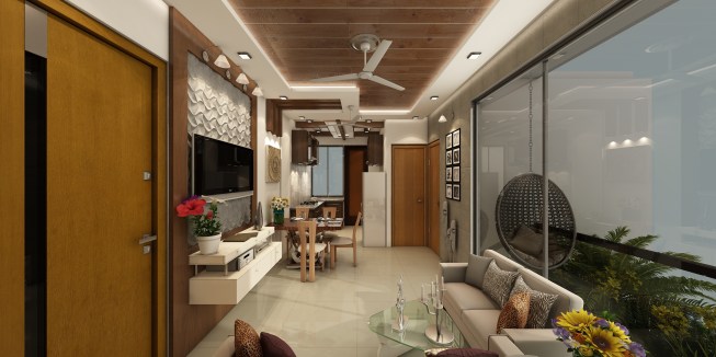 1 BHK 650 sq. ft. interior View