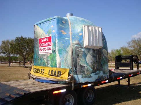 Nationwide delivery 8 ton portable tornado proof sheds