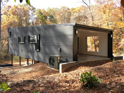 The back porch at the highest level.