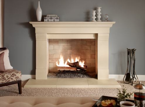 Eldorado Stone. Hand-crafted limestone veneer Fireplace Surrounds provide an elegant option that is lighter in weight, lower cost, and quicker to install than natural limestone. Available in nine profiles ranging from modern to ornate, the surrounds come in 42- to 52-inch widths and are hand-finished. Mounting brackets and matching trim kit material are included. 
www.eldoradostone.com. –K.T.