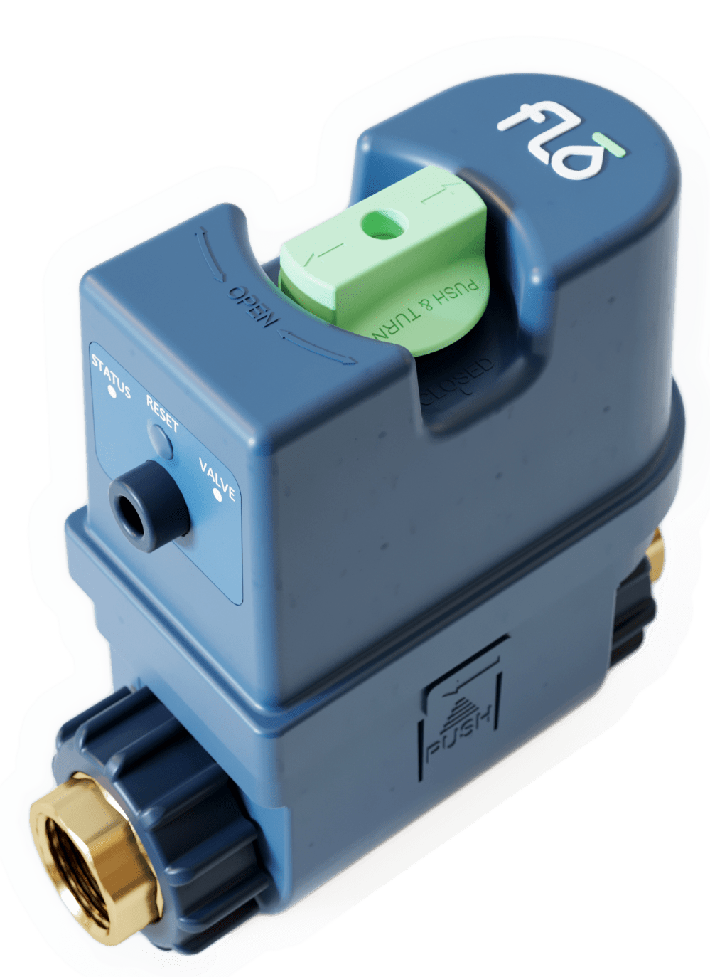 The Flo water security and management system consists of a Wi-Fi connected device installed on the home’s main water supply line