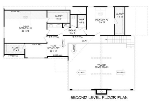 Luxe Primary Suite 932-426 - Upper Floor Plan