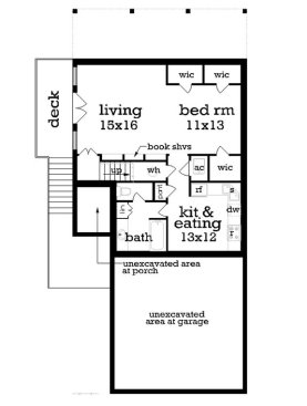 Cozy Retreat 45-591 - Lower Floor Plan