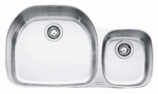 The Prestige Plus double-bowl sink is the kind of product you specify when buyers have a little money to spend. Made from 18-gauge stanless steel, it has&nbsp;one large bowl measuring about 8 inches deep and another&nbsp;measuring about 6 inches. It’s priced from $814. Franke. 
www.frankeksd.com.