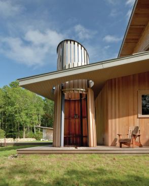 All materials are exposed to the natural elements and they will weather erratically. “This decision was consistent with sensibility that imperfections are the beauty and weather marks are the history of a building,” explains Hutker. 