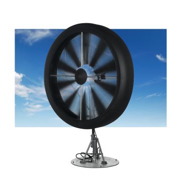 EarthTronics. By harvesting energy from the tips of the turbine blades, rather than through a mechanical center gear, the Honeywell Wind Turbine from WindTronics starts producing energy at 2 mph and remains operational through 42 mph, the maker says, unlike traditional turbines that start generating energy at 7.5 mph and shut down at 29 mph. The unit can produce 2,000 kWh a year in Class 3 winds and 2,752 kWh a year in Class 4 winds while operating at a height of 33 feet. 
www.windtronics.com. 
--V.M.