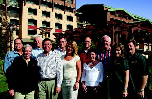 
        THE 2007 GOLD NUGGET JUDGES: (back row, from l to r): 
Mark Scheurer, Scheurer Architects, Newport Beach, Calif.; John  Coons, 
Sasaki Associates, San Francisco; Eric Brown, Artisan  Homes, Phoenix; 
Mark Janda, The Irvine Co., Newport Beach; Peter Templeton, Templeton  
Planning, Newport Beach; Shane Parrish, Peter M. Mayer Productions, Alta
  Loma, Calif.; (front row, from l to r): Peter M. Mayer (judging 
chairman  and producer of the Gold Nugget Awards), Peter M. Mayer 
Productions, Alta  Loma; Gordon Craig, Classic Pacific Homes, Costa 
Mesa, Calif.; Deanna  Sihon, New Home Trends, Mill Creek, Calif.; Jenny 
Sullivan, BUILDER magazine, Washington; Lisa  Parrish, Peter M. Mayer 
Productions, Alta Loma
      