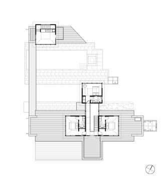 The house's floor plan.