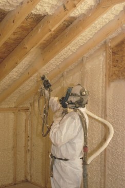 FOAM-LOK 400 spray polyurethane foam insulation is an open-cell spray-applied material for use in attics, cavity walls, and other areas.