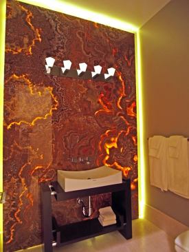 One of the house's powder rooms.