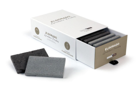 The Eldorado Stone limestone finish sample box.