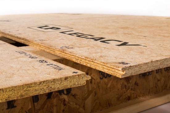 The tongue-and-groove sides of LP Legacy premium engineered sub-floor are self-gapping to provide the desired 0.0625-inch spacing between panels. The panels fit together with ease.