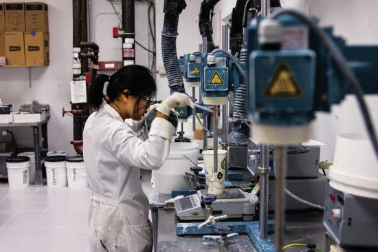 Creating a perfect paint formulation doesn’t always mean adding new, exciting raw materials—sometimes you have to take components out. Heavy metals, including lead, mercury, and chromium, never have been part of Behr’s formulations, so the company researches how to provide corrosion resistance without these ingredients. 

