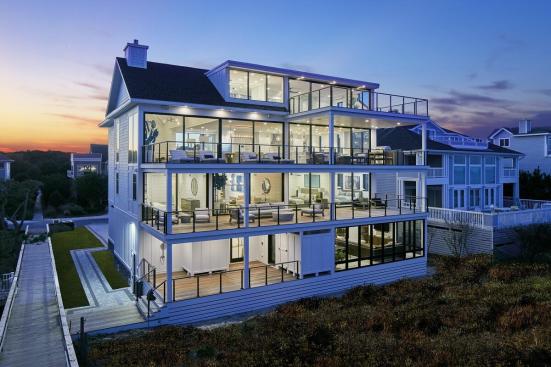 Marnie Oursler of Marnie Custom Homes designed and built the Surfside custom home in Bethany Beach, Delaware, featuring a clean and modern coastal vibe.