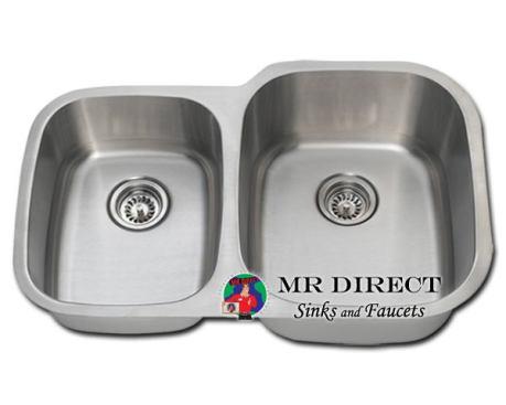 This lower-priced alternative, on the other hand, will suit a small&nbsp;budget. Priced at $94, the undermount sink is made from 16-gauge stainless steel and has one large bowl measuring 9 inches deep and one measuring 7 inches deep. Thick rubber pads minimize sound. Mr. Direct. 
www.mrdirectint.com.