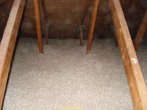 After air sealing with spray foam, contractors blew in 13 inches of cellulose insulation, which should go a long way towards making my house more energy efficient and lowering my electric&nbsp;bills.