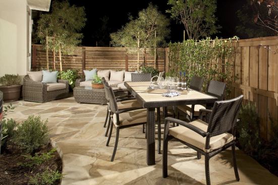 Homes in Oakgrove Walk feature private outdoor areas.