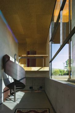 Residential Architect  2008 RADA  xeros residence, phoenix  project of the year    A sumptuously curving stairway serves as the studio's grand flourish.